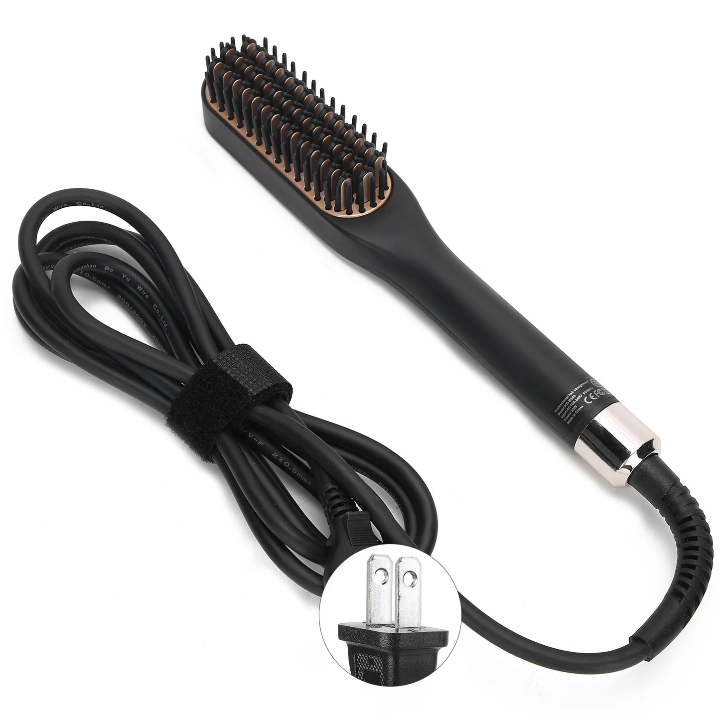 Electric Beard Straightening Comb Heated Men Hair Comb Multifunctional Beard Straightener Brush for Men