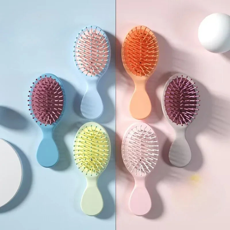 1pcs Mini Detangler Hair Brushes Massager Anti Static Air Bag Hair Comb Wet and Dry Portable Hairbrush Salon Styling Accessories