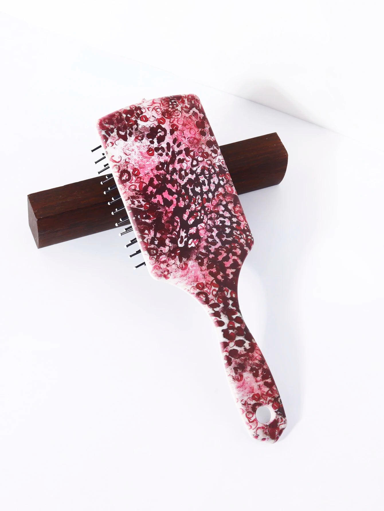 Leopard pattern airbag comb-anti-static,scalp massage,soft nylon bristles,exfoliating hair brush,Special for real hair wigs