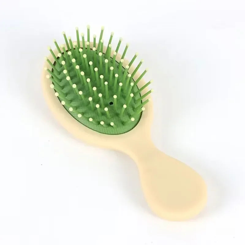 1pcs Mini Detangler Hair Brushes Massager Anti Static Air Bag Hair Comb Wet and Dry Portable Hairbrush Salon Styling Accessories