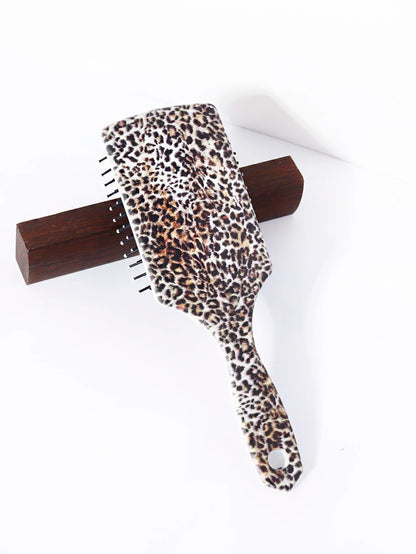 Leopard pattern airbag comb-anti-static,scalp massage,soft nylon bristles,exfoliating hair brush,Special for real hair wigs
