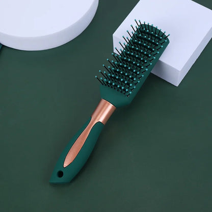 Massage Oval Comb Hair Brush Set Anti Static With Silicone Cushion Base Detangling Brush Round Hair Brush Vent Hair Brush
