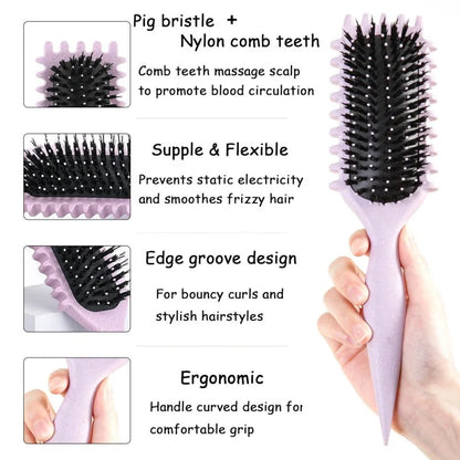 Bouncing Curling Definition Styling Brush Massage Comb Air cushion Comb Curling Hair Comb Meridian Comb