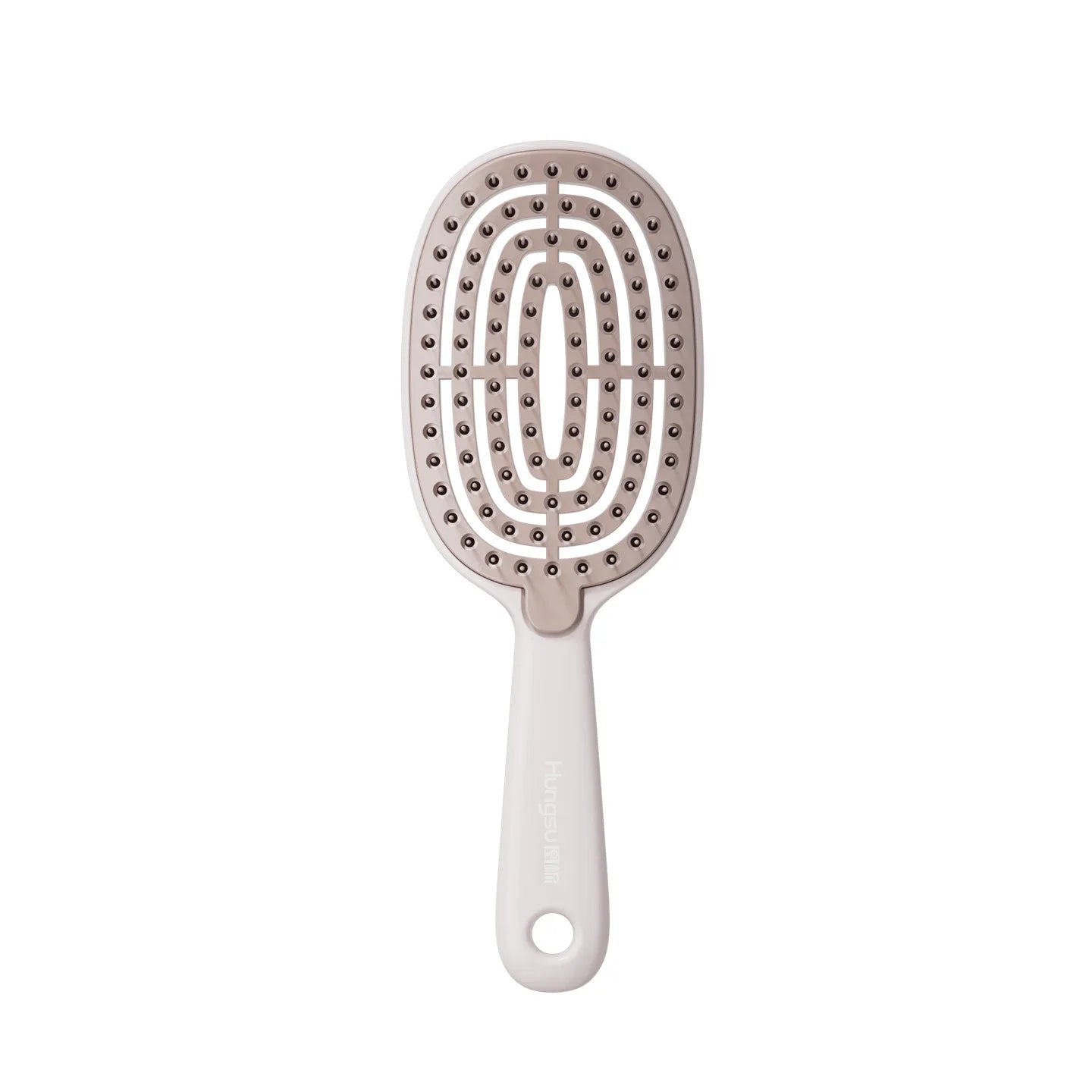 Hair comb Self Cleaning Hair Brush Volumizing Scalp Massage Tangle Free Paddle Comb with ABS Bristles Cushion Base Hair brush