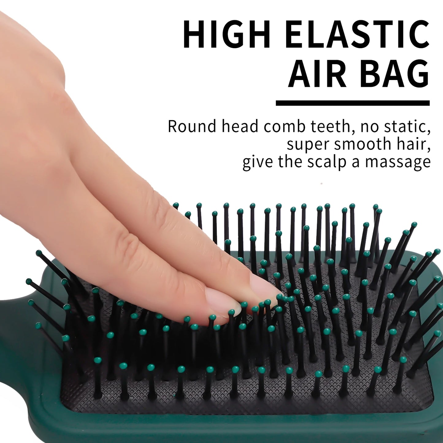 Massage Oval Comb Hair Brush Set Anti Static With Silicone Cushion Base Detangling Brush Round Hair Brush Vent Hair Brush