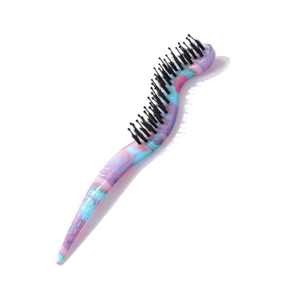 New Snake Shaped Three Row Comb Colorful Hair Brush Set Unique Patterned Handles Detangling Combs