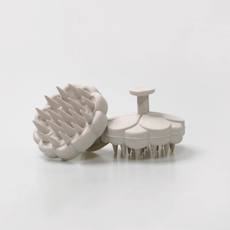 Multi Functional Silicone Shampoo Brush Dry Wet Dual Use Scalp Massage Comb Body Cleaning Bath Massager Salon Hairdressing Tools