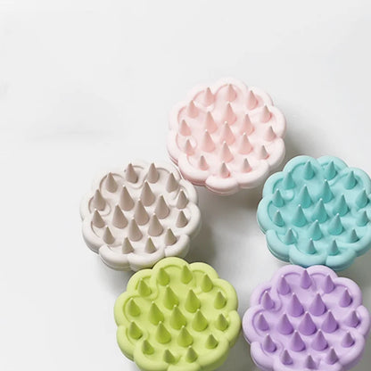 Multi Functional Silicone Shampoo Brush Dry Wet Dual Use Scalp Massage Comb Body Cleaning Bath Massager Salon Hairdressing Tools