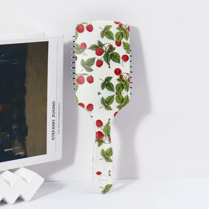 1 pc of fruit themed scalp massage airbag comb -exfoliating brush,gentle styling and relaxation,Special for real hair wigs