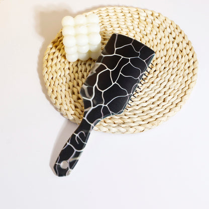 Fashionable black and white lightning wire air cushion massage comb-an essential tool for scalp care,Special for real hair wigs