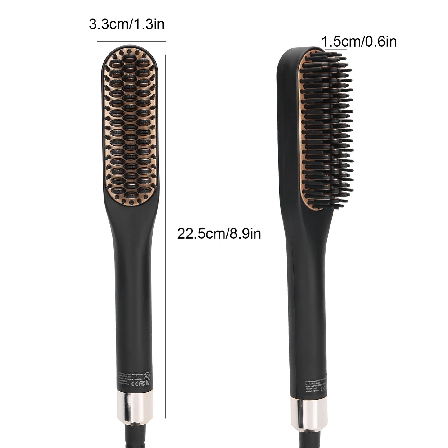 Electric Beard Straightening Comb Heated Men Hair Comb Multifunctional Beard Straightener Brush for Men