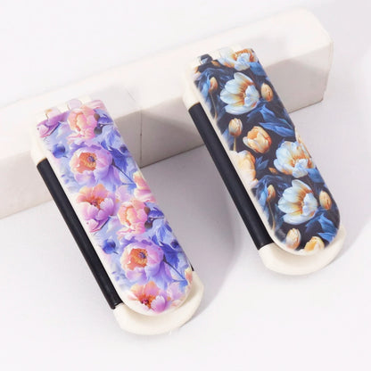 Two piece flower comb set - nylon bristles, comfortable grip, hair care, smooth hair, anti-static,Special for real hair wigs