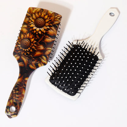 Sunflower pattern air cushion massage comb - suitable for daily grooming and scalp massage,Special for real hair wigs