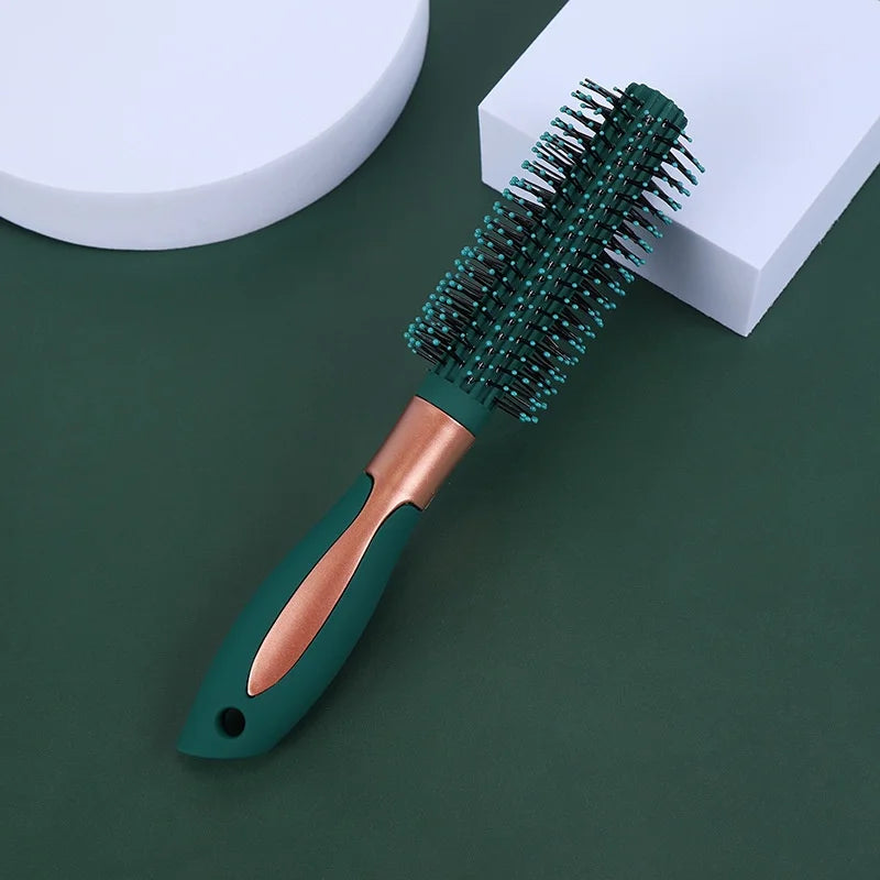Massage Oval Comb Hair Brush Set Anti Static With Silicone Cushion Base Detangling Brush Round Hair Brush Vent Hair Brush