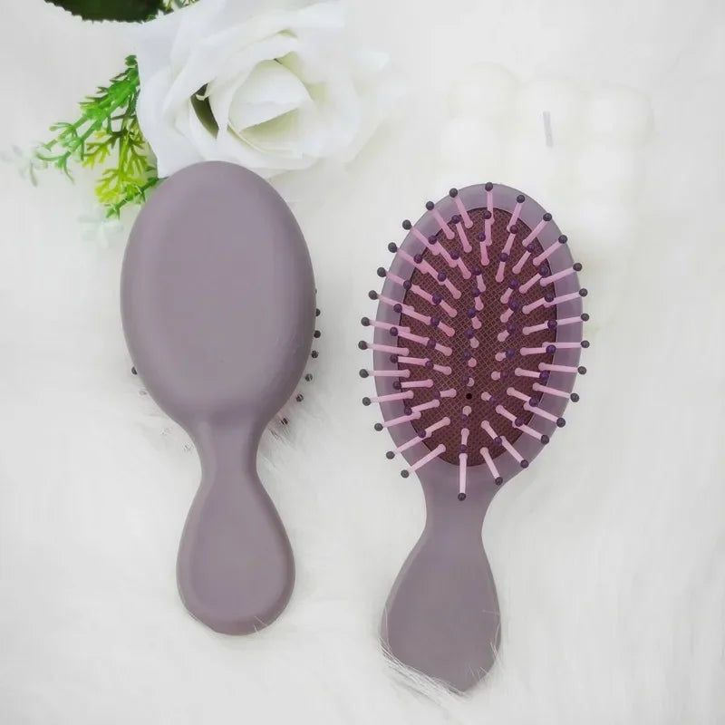 1pcs Mini Detangler Hair Brushes Massager Anti Static Air Bag Hair Comb Wet and Dry Portable Hairbrush Salon Styling Accessories