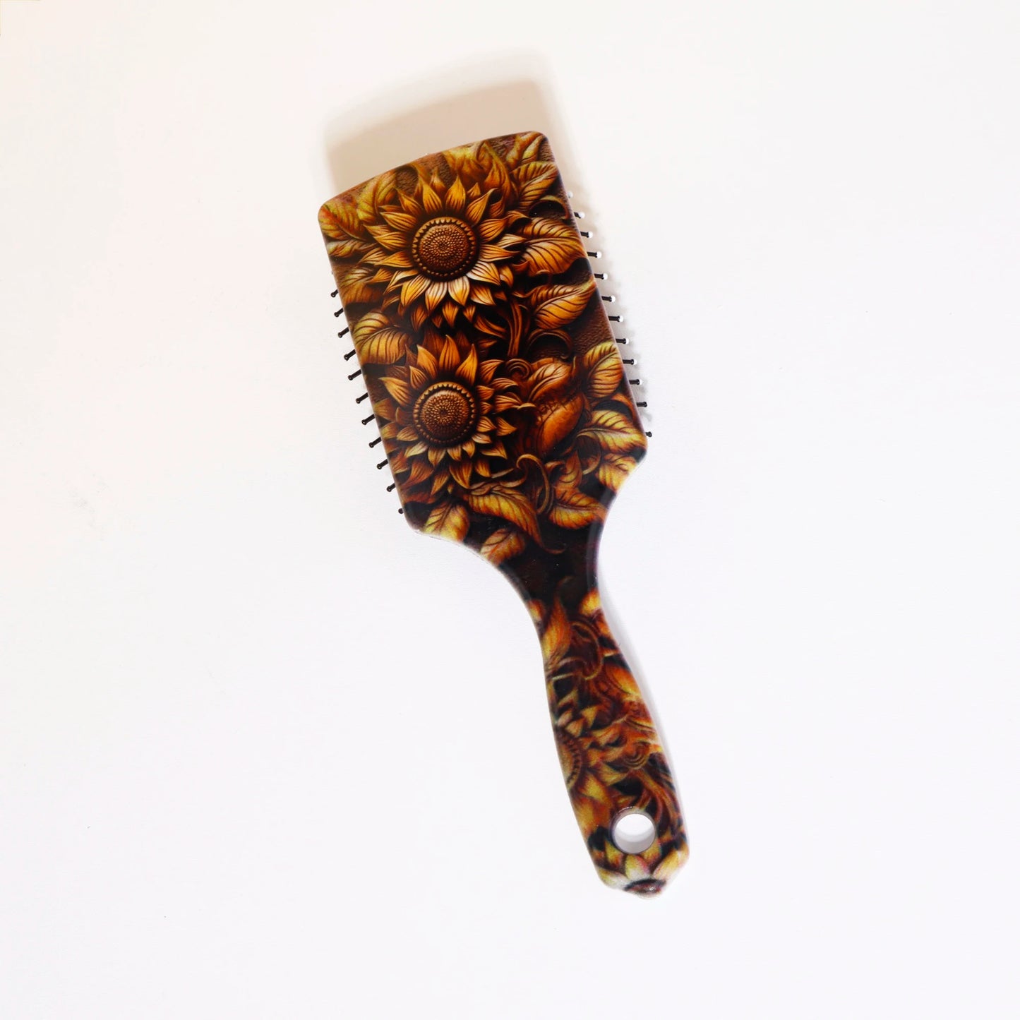 Sunflower pattern air cushion massage comb - suitable for daily grooming and scalp massage,Special for real hair wigs