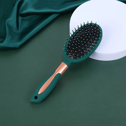 Massage Oval Comb Hair Brush Set Anti Static With Silicone Cushion Base Detangling Brush Round Hair Brush Vent Hair Brush