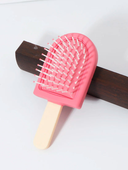1 ice cream shaped new mini air cushion brush anti-static cartoon scalp massage comb,Special for real hair wigs