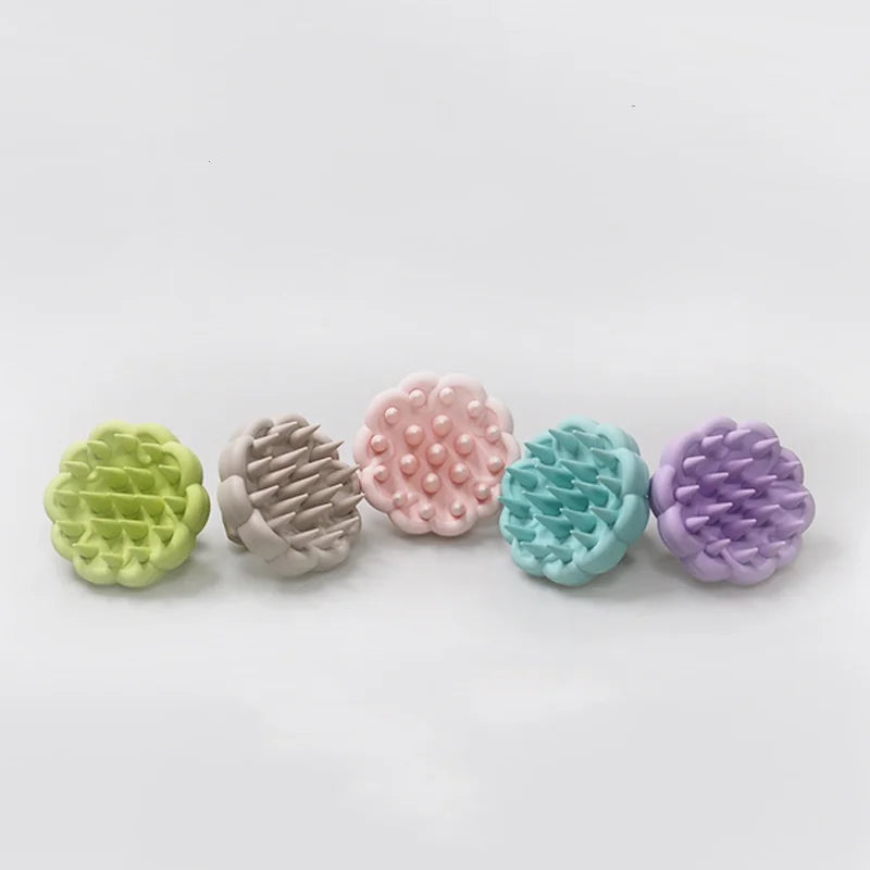 Multi Functional Silicone Shampoo Brush Dry Wet Dual Use Scalp Massage Comb Body Cleaning Bath Massager Salon Hairdressing Tools