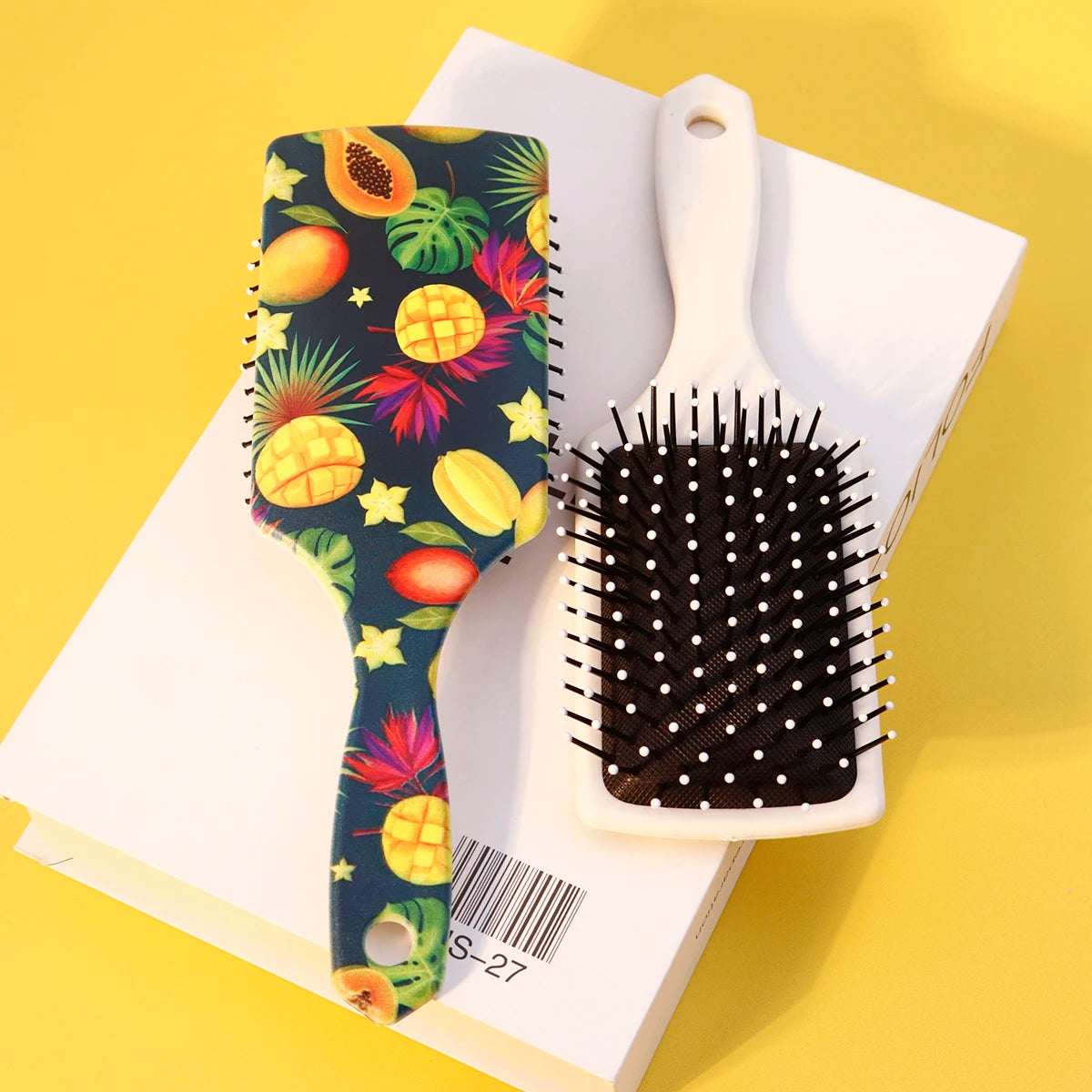 Fruit themed air cushion massage comb - suitable for massaging the scalp, tidying hair,Special for real hair wigs