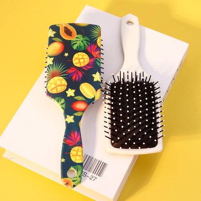 Fruit themed air cushion massage comb - suitable for massaging the scalp, tidying hair,Special for real hair wigs