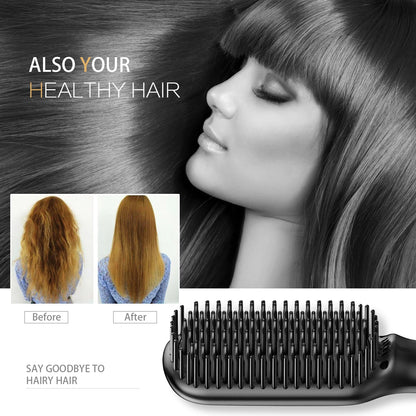 Electric Hot Comb Multifunctional Straight Hair Straightener Comb Negative Ion Anti-Scalding Styling Tool Straightening Brush