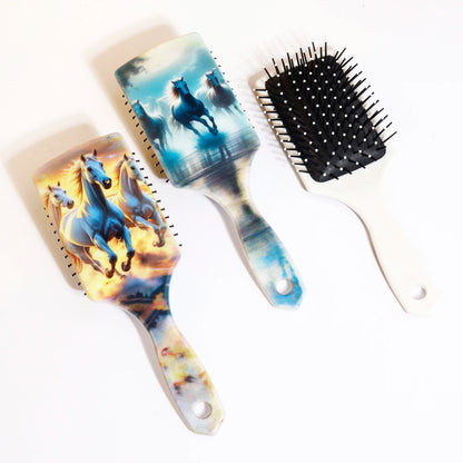 Horse print air cushion massage comb - with horse pattern design and comfortable airbag massage,Special for real hair wigs