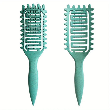 Curl Define Styling Brush Hollow Boar Bristle Detangling Hair Brush Tangled Hair Comb Shaping Defining Curls Hair Styling Tools