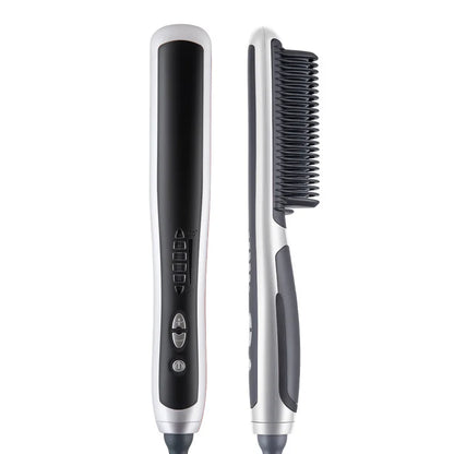 Multifunctional Hair Straightener Professional Quick Heated Electric Hot Comb Curler Hairstyle Brush Curling Iron Stying Tool