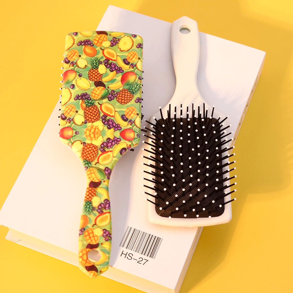 Fruit themed air cushion massage comb - suitable for massaging the scalp, tidying hair,Special for real hair wigs
