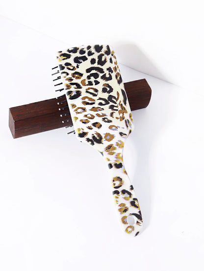 Leopard pattern airbag comb-anti-static,scalp massage,soft nylon bristles,exfoliating hair brush,Special for real hair wigs