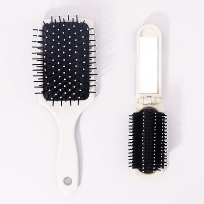 Two piece flower comb set - nylon bristles, comfortable grip, hair care, smooth hair, anti-static,Special for real hair wigs