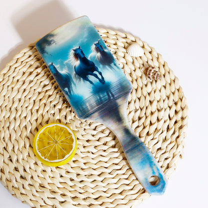 Horse print air cushion massage comb - with horse pattern design and comfortable airbag massage,Special for real hair wigs