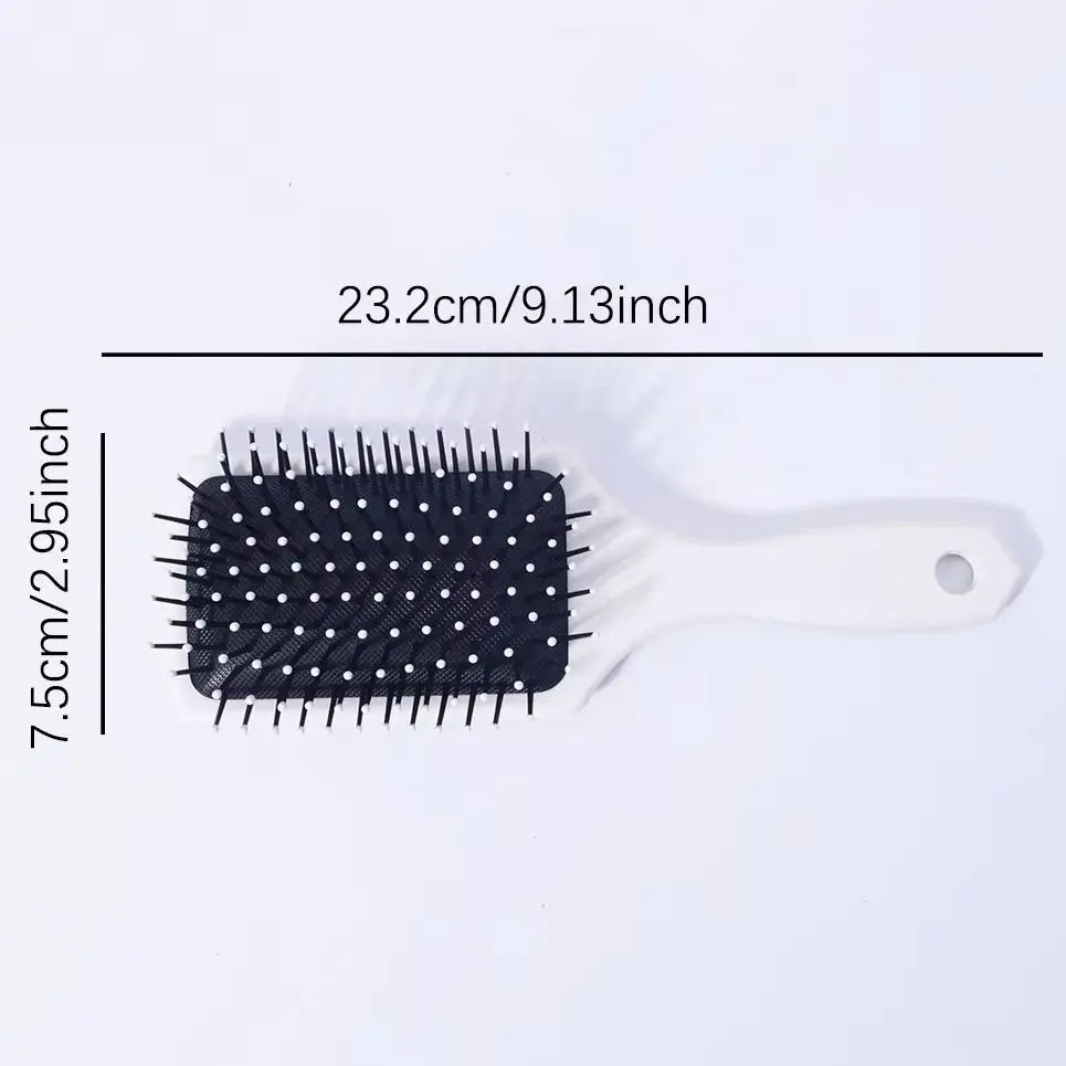 1 pc plant themed air cushion comb, fashionable hair care tool, elegant comb, durable plastic brush,Special for real hair wigs