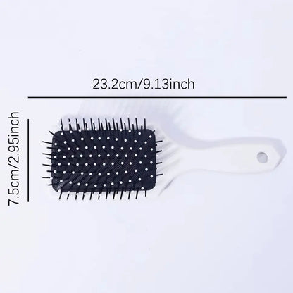 1 pc plant themed air cushion comb, fashionable hair care tool, elegant comb, durable plastic brush,Special for real hair wigs