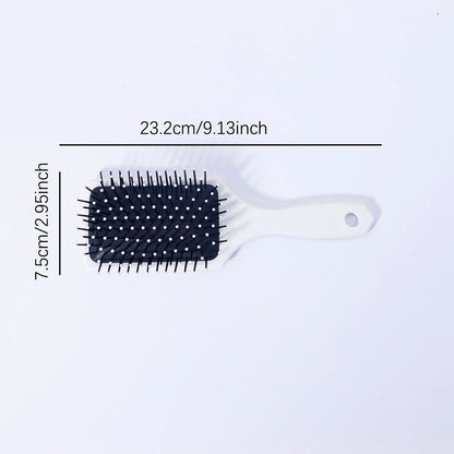 1pc air cushion comb, with two exquisite floral patterns, easy to carry and travel use,Special for real hair wigs